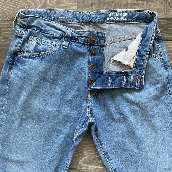 31x34 AG The Jean Of Tomorrow Everett Slim Straight Jean Mens Biodegradable Hemp - Picture 1 of 15